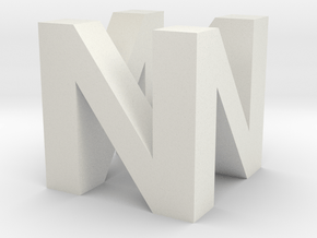 N64 Logo in White Natural Versatile Plastic