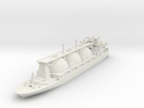Small LNG Tanker Ship in White Natural Versatile Plastic: 1:350