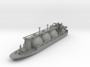 Small LNG Tanker Ship in Gray PA12: 1:700