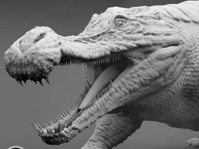 Sarchosuchus 1/80 in White Natural Versatile Plastic