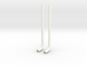 1/24 8" stovepipe stacks in White Processed Versatile Plastic