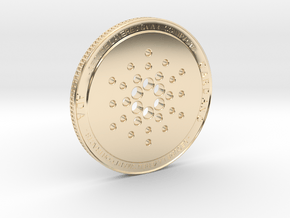 ADA Cardano Coin in 14k Gold Plated Brass