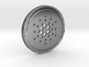 ADA Cardano Coin in Polished Silver