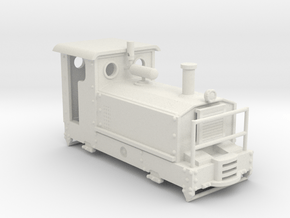 Abbey Light Rly simplex 0-4-0 diesel loco druid in White Natural Versatile Plastic