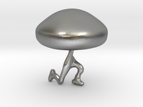 Ramblin' Mushroom in Natural Silver