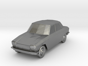 Peugeot 204 (low poly) in Natural Silver: Small