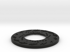 Luna X2 Chain Ring Guard in Black Natural Versatile Plastic