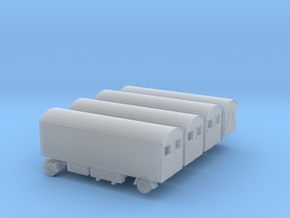 1/160 set 4 circus trailers in Smooth Fine Detail Plastic
