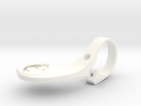 Garmin Chamfered Handlebar Mount - 35mm in White Smooth Versatile Plastic