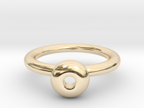puzzle ring | flower in 14k Gold Plated Brass: 6 / 51.5