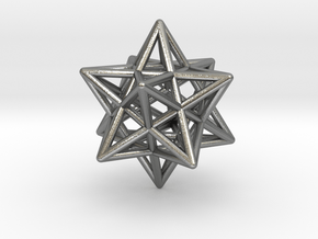 stellated dodecahedron in Natural Silver