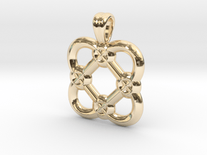 Multiple [pendant] in 14k Gold Plated Brass