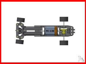 Universal Chassis-36mm Steer (INL,Multi,Sphl bush) in White Natural Versatile Plastic