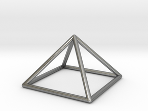 giza pyramid wireframe in Natural Silver