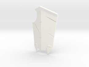 7-8 inchs Action Figure Uruk Hai Shield (Damaged) in White Smooth Versatile Plastic