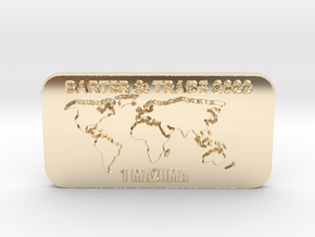 1 Mazuma Barter & Trade INGOT 100MM XL in 14K Yellow Gold