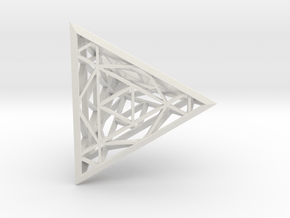Fire Force Tetrahedron  in White Natural Versatile Plastic
