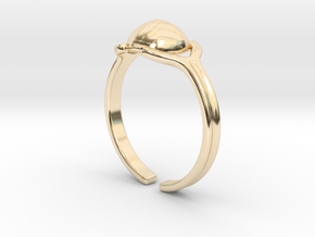 Sugarloaf cabochon [Ring] in 14k Gold Plated Brass