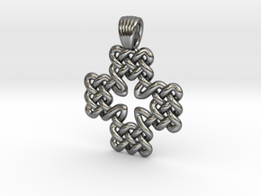 Maltese and swiss crosses [pendant] in Polished Silver