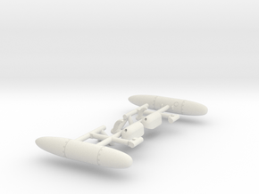 Wessex Stores Carrier & Fuel Tank (Port+Starboard) in White Natural Versatile Plastic: 1:72