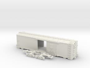 HO/OO Lionel Style 64' Boxcar V2 Bachmann in White Natural Versatile Plastic