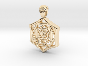 Hexaflower [pendant] in 14K Yellow Gold