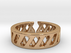 Zig'n Zag [open ring] in Polished Bronze