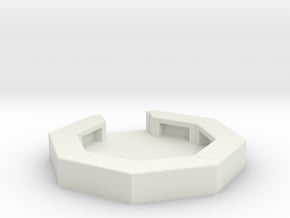 Flak Gun Emplacement 1/144 in White Natural Versatile Plastic