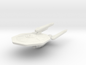 Federation class B Dreadnought in White Natural Versatile Plastic