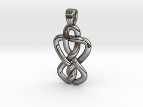 Knot [pendant] in Polished Silver