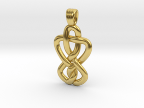 Knot [pendant] in Polished Brass
