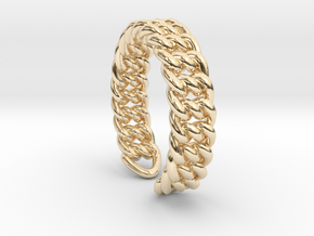 Links knot [sizable open ring] in 14K Yellow Gold