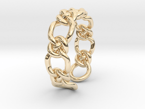 Knots - light model [open ring] in 14K Yellow Gold