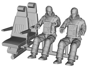 SPACE 2999 EAGLE MPC 1/48 PILOTS NO HELMET CHEST in Smooth Fine Detail Plastic