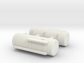 1/64th 70 inch x 24 inch fuel tanks in White Natural Versatile Plastic