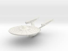 Constitution Refit Class Heavy Cruiser, 1/3788 in White Natural Versatile Plastic