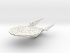 Federation Class Dreadnought, 1/3788 in White Natural Versatile Plastic