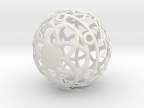 Christmasball in White Natural Versatile Plastic