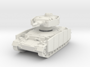 Panzer IV F1 Schurzen 1/100 in White Natural Versatile Plastic