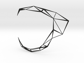 Necklace Triangles in Black Smooth Versatile Plastic