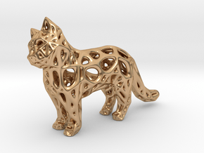 Mina the Cat in Polished Bronze