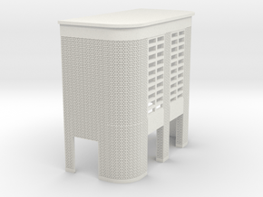 zad-148-art-deco-station-back-city-low-relief in White Natural Versatile Plastic