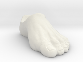 Motu Origins Human Left Foot in White Natural Versatile Plastic
