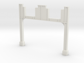 NYC Subway EL Tower Z scale in White Natural Versatile Plastic