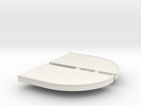 zad-148-art-deco-station-building-curved-end-roof in White Natural Versatile Plastic