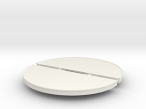 zad-148-art-deco-platform-canopy-round-end-roof1 in White Natural Versatile Plastic