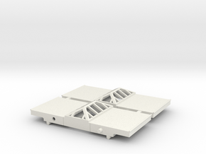 zad-148-art-deco-platform-short-skylight-roof1 in White Natural Versatile Plastic