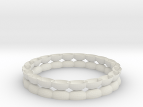 Bracelet 1 stl via netfabb in White Natural Versatile Plastic