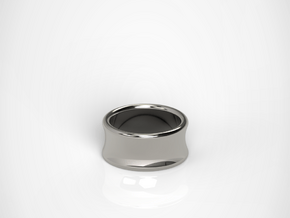 Inflection Concave Band in Polished Silver: 7.5 / 55.5