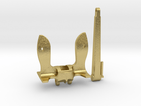 1/48 Anchor, 9000 lb. US Navy, in brass or bronze in Natural Brass
